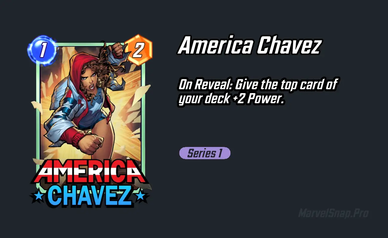 America chavez marvel snap card marvelsnap pro