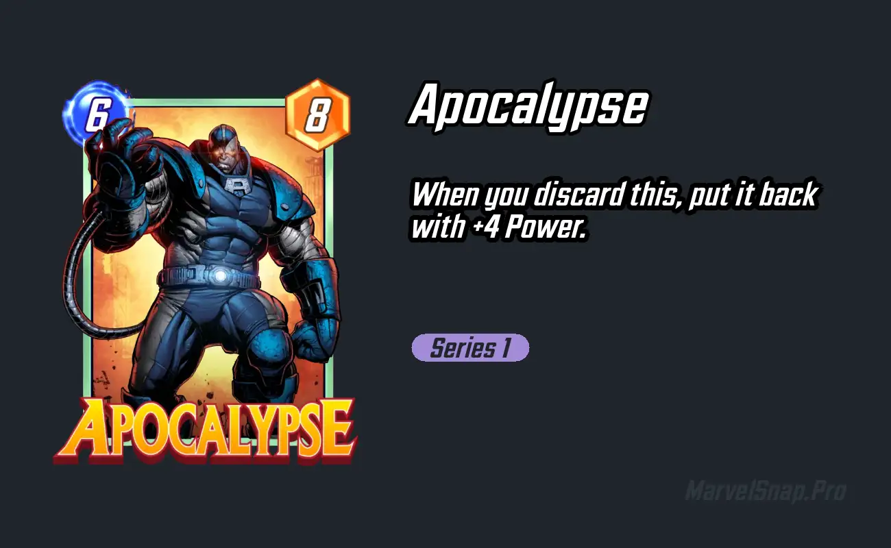 Apocalypse - Marvel Snap Cards