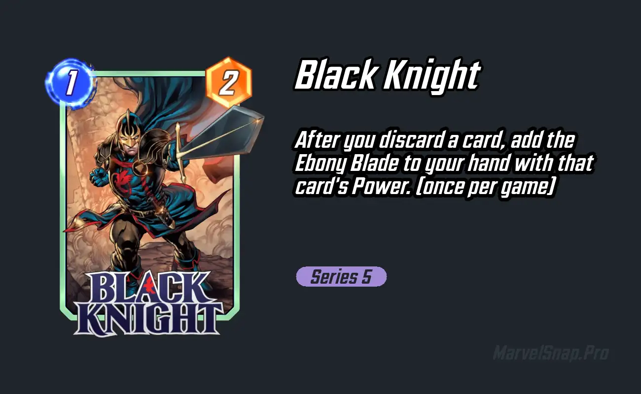 Best Black Knight decks - Marvel Snap