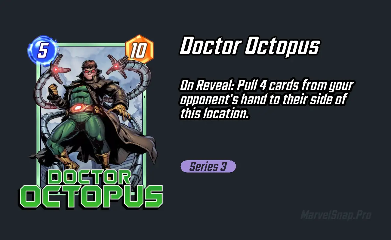 Doctor Octopus Marvel Snap Card