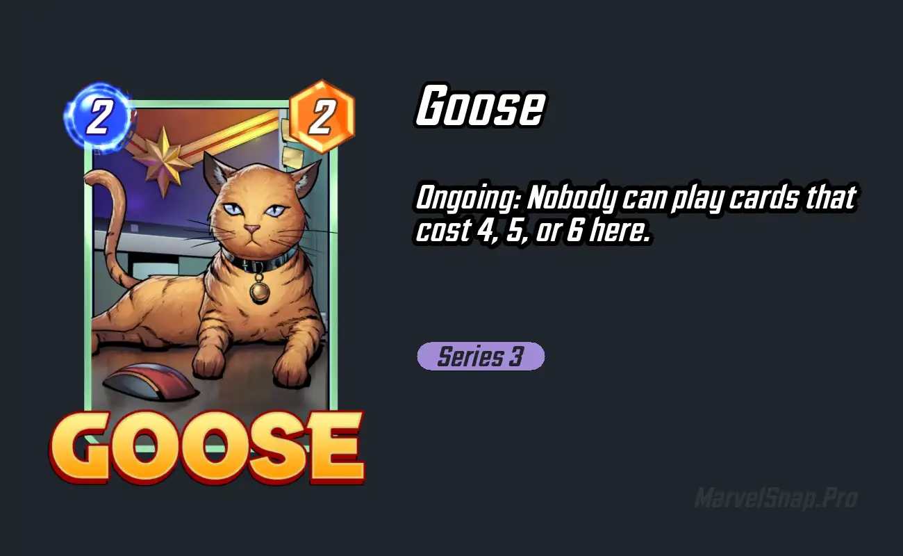 Goose Marvel Snap Card MarvelSnap.pro