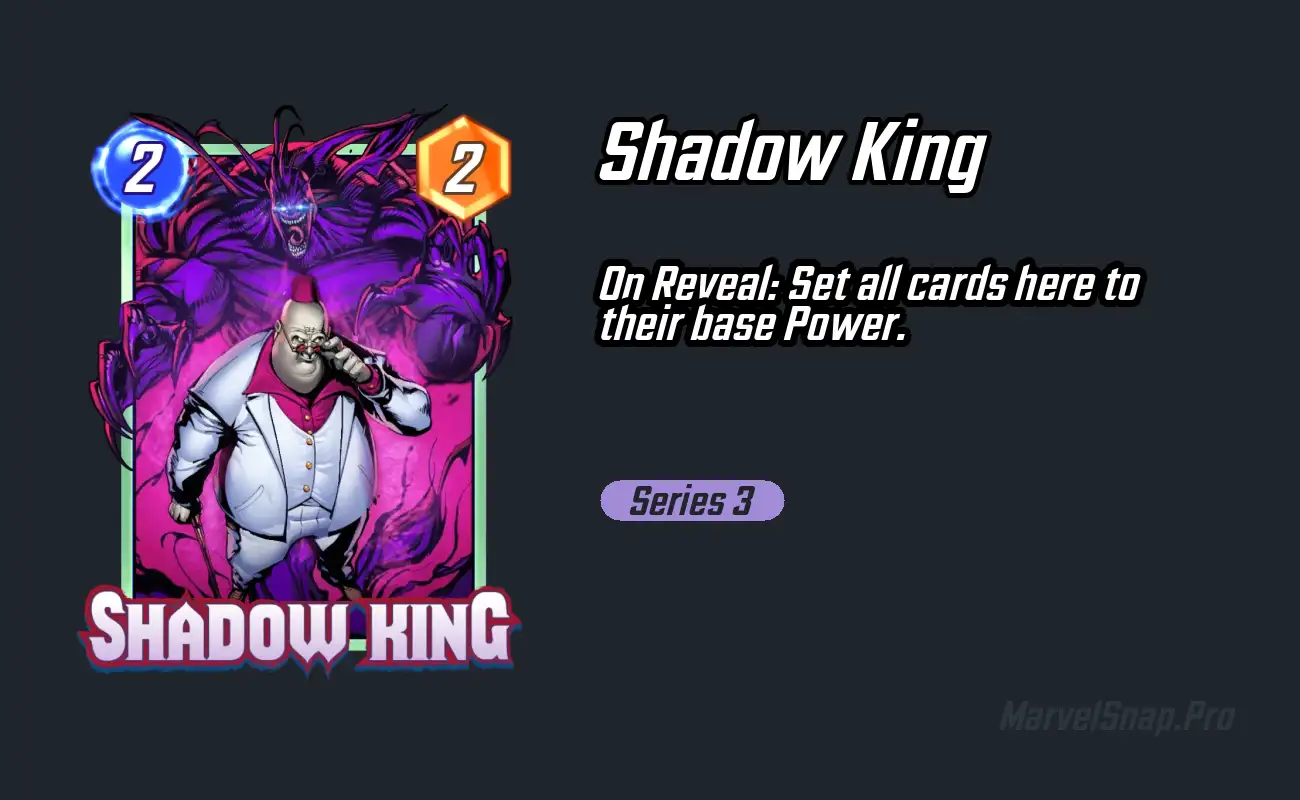 Shadow King - Marvel Snap - snap.fan in 2023