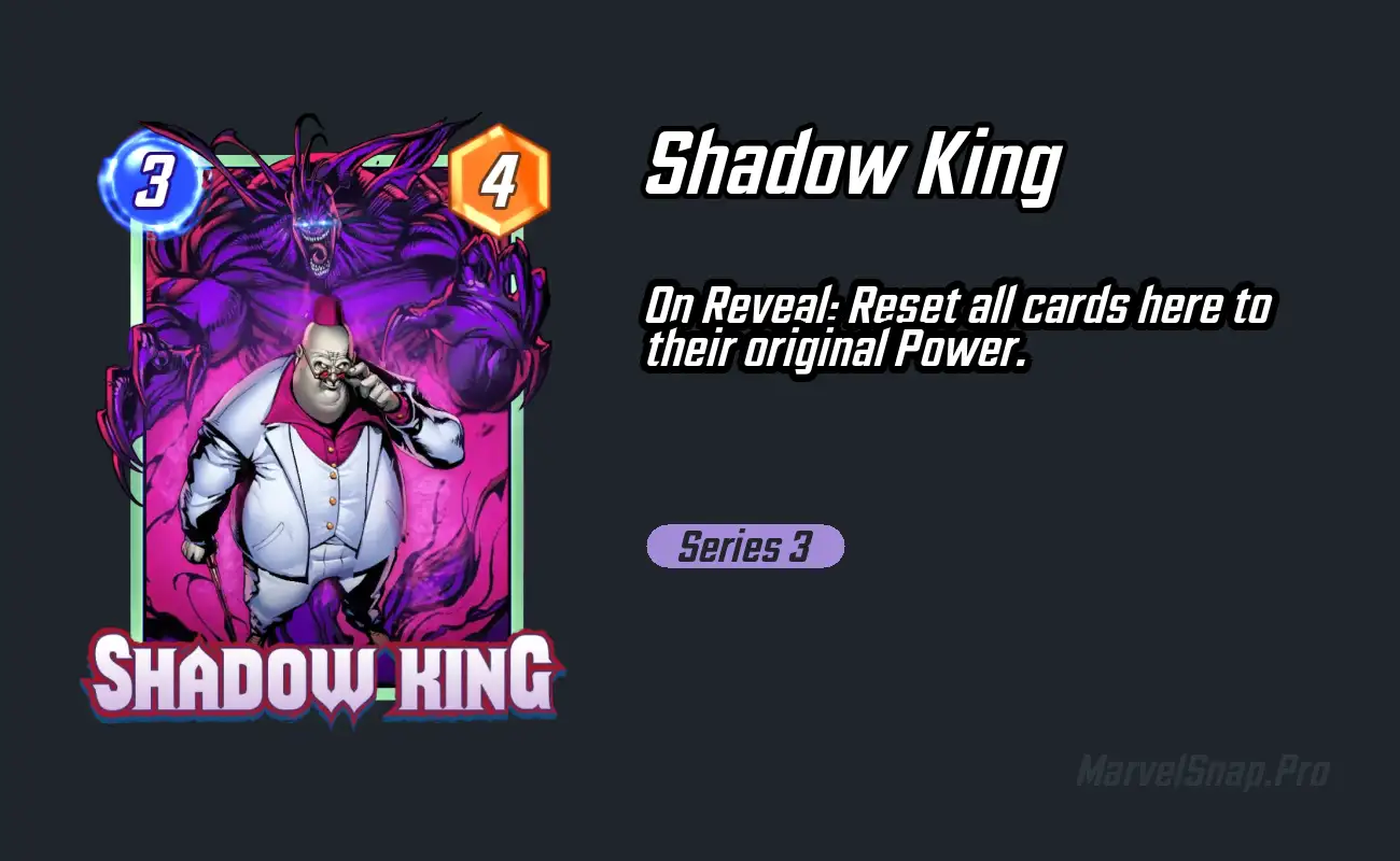 Shadow King Marvel Snap Card MarvelSnap.pro