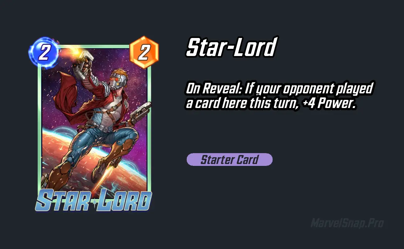 Star-Lord - Marvel Snap Cards