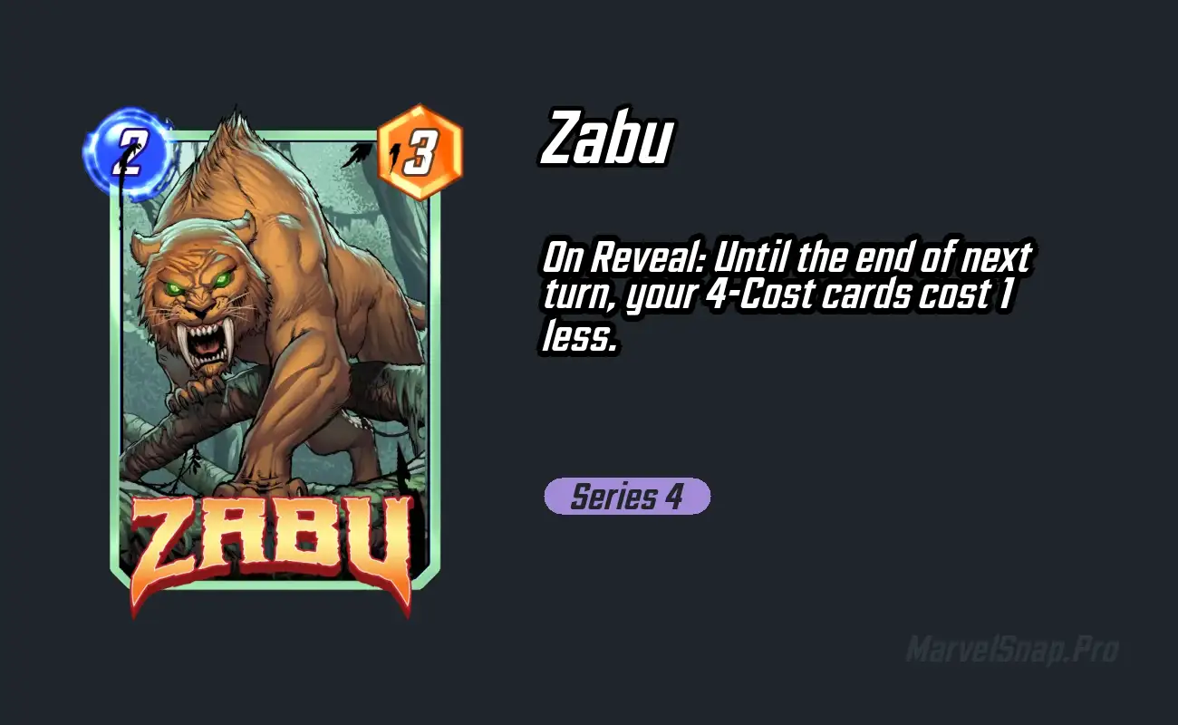 My Highest Winrate 'Marvel Snap' Deck, Zabu Discard
