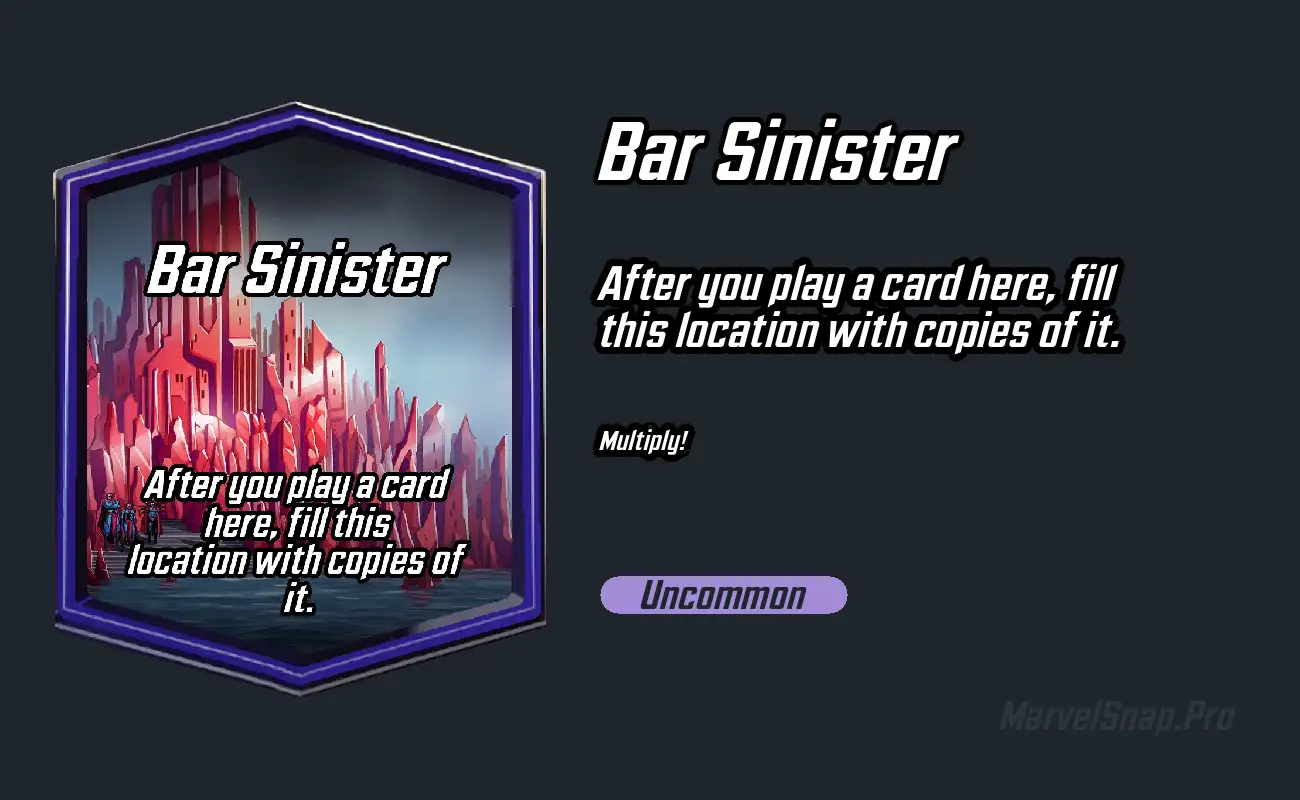 Bar Sinister Marvel Snap Location MarvelSnap.pro