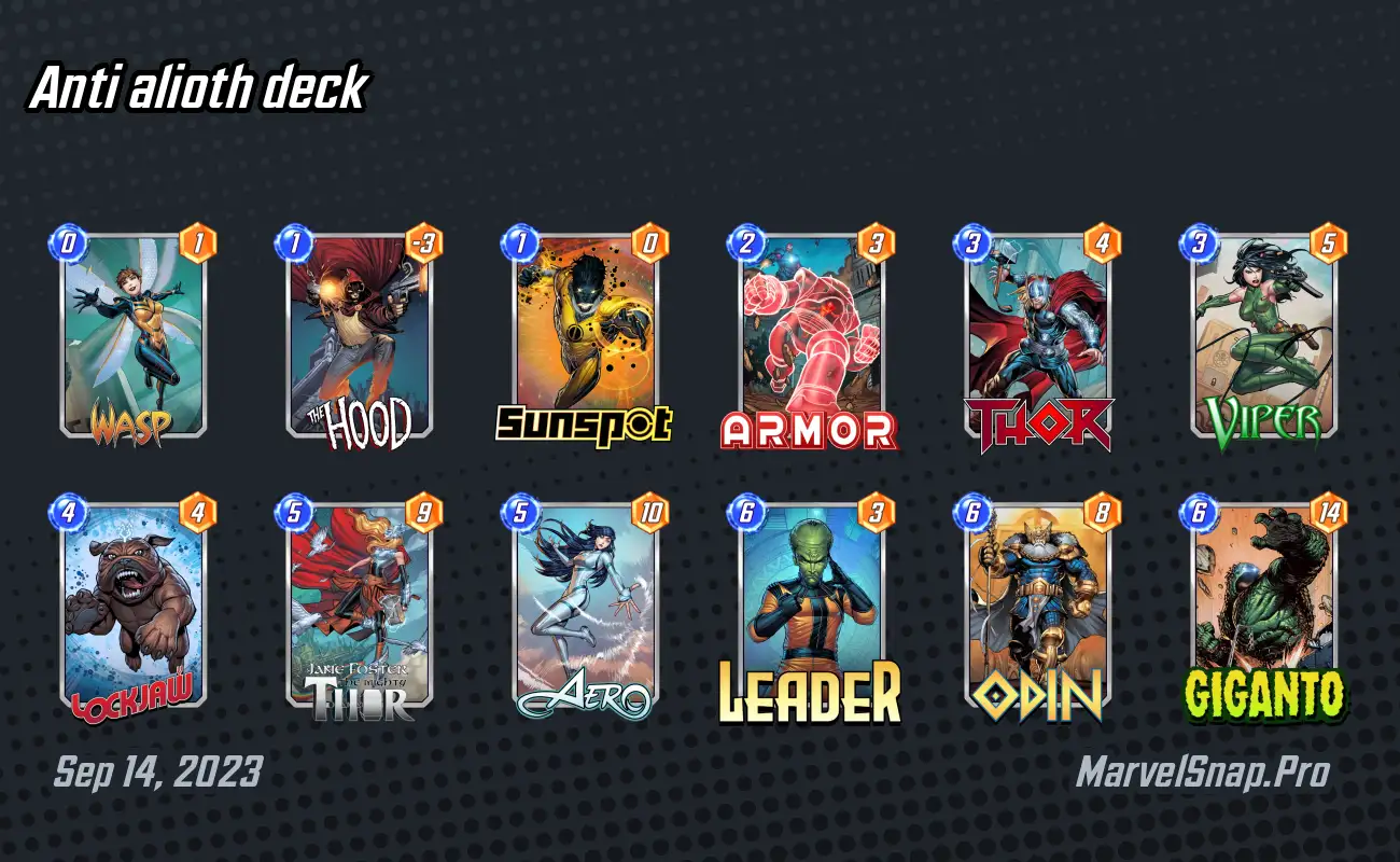 Marvel Snap  Alioth Deck will be Meta Breaker, 3 Deck Synergies