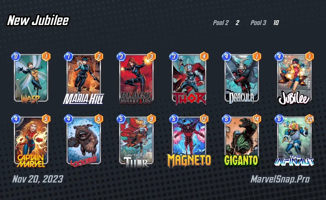 Not a good match up for my Jubilee Deck. : r/MarvelSnap