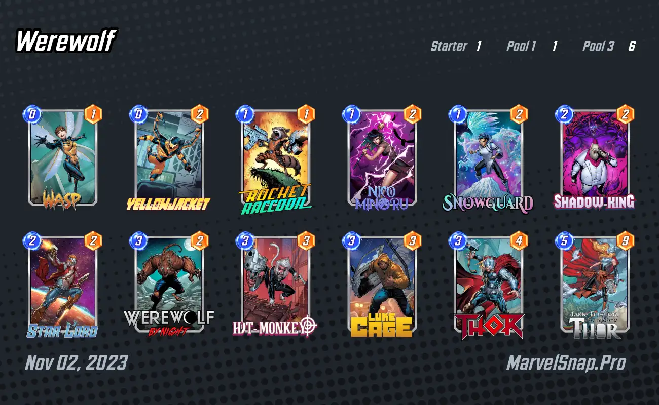 Werewolf Deck : r/MarvelSnapDecks